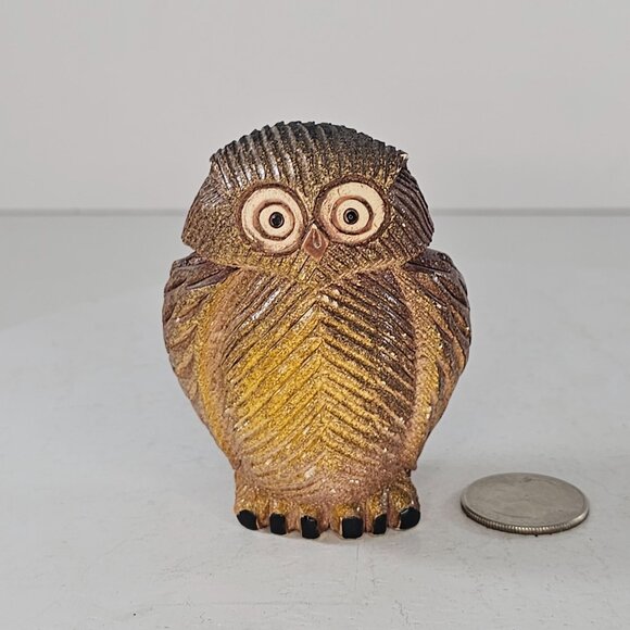 Artesania Rinconada Classics Small Owl #16 Retired Figurine 3" *CHIP - Picture 6 of 9